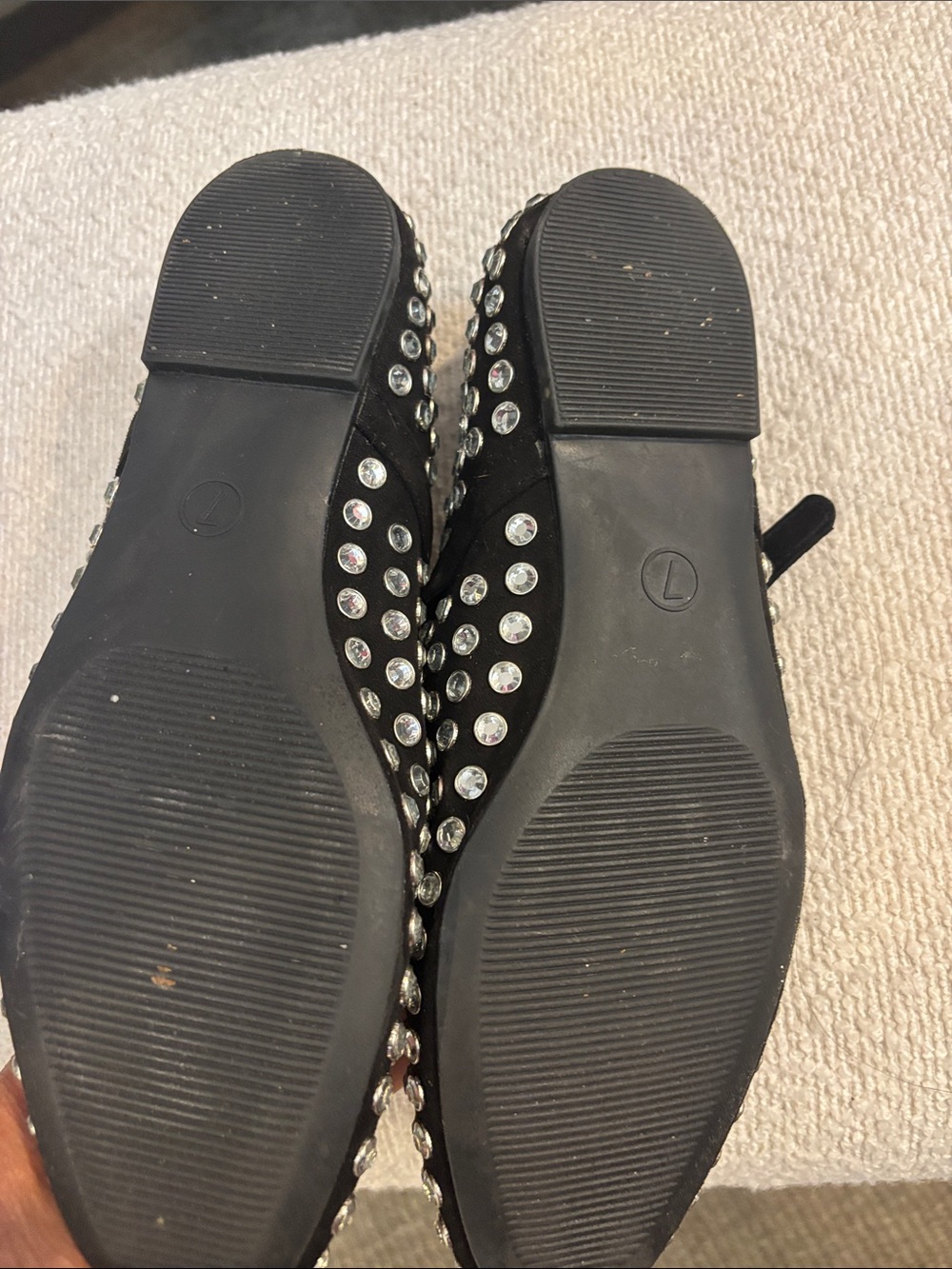 a new day Black Mary Jane Flats with Crystal Studs - Picture 2 of 2